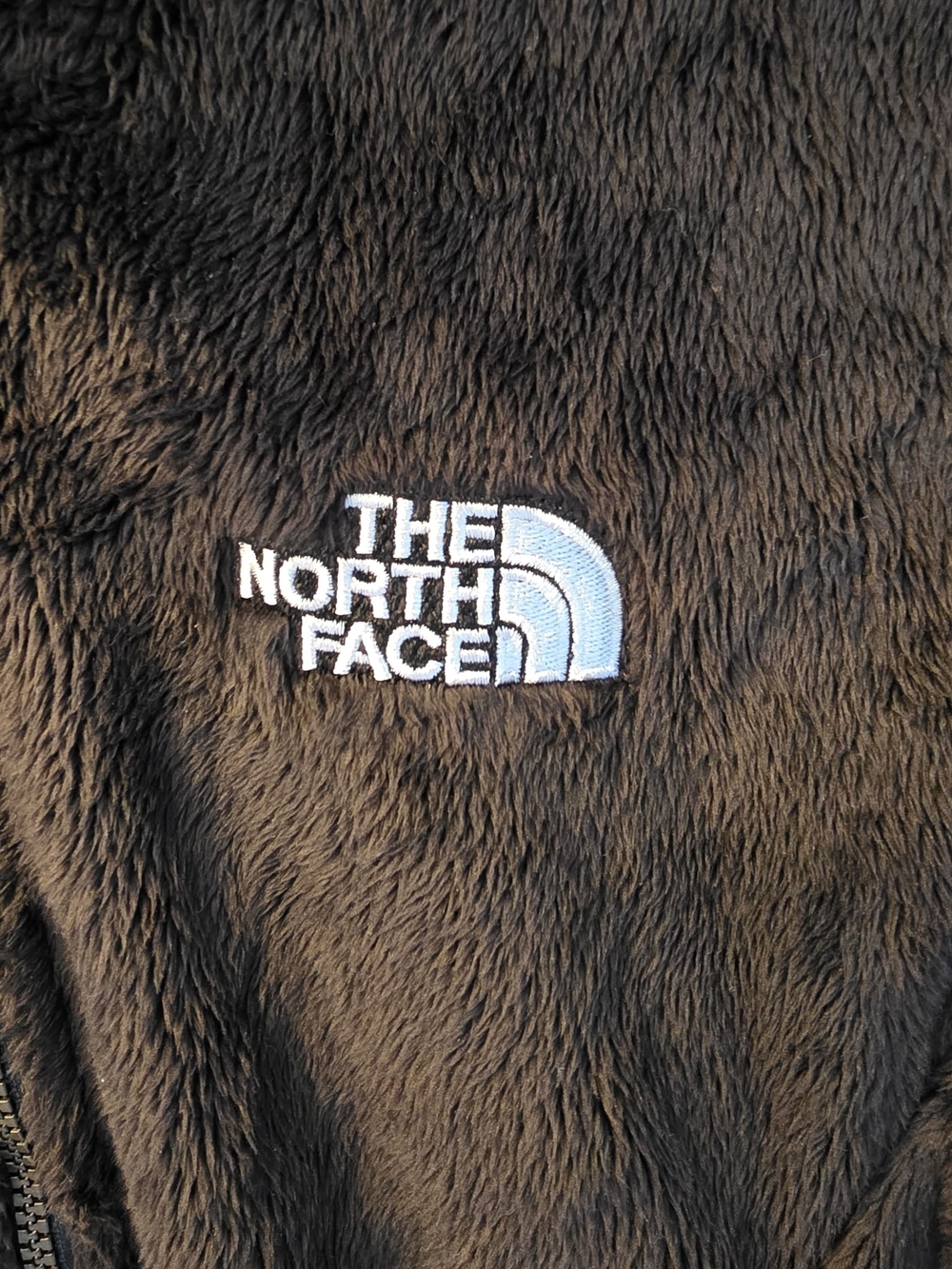 Like NEW The North Face Women's Black Osito Luxe Zip Up Fleece Jacket~Size Med - Picture 3 of 10